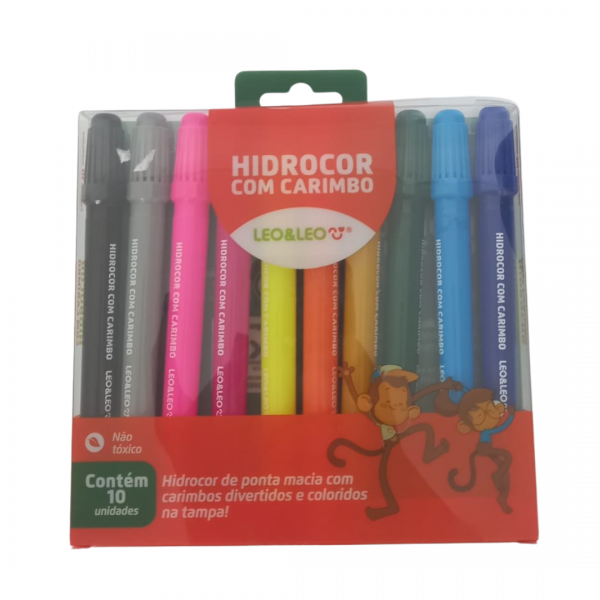 Canetas Hidrocor Com Carimbo Leo&Leo