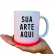 Caneca de Ceramica Degradê Personalizada - Sua Arte