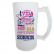 Caneca De Chopp De Vidro Jateada Personalizada- Sua Arte