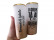 Copo Long Drink  Jateado Com Borda Dourada