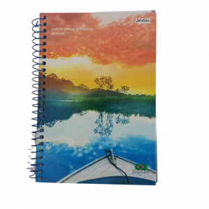 Caderno  Espiral Capa Dura 15 x 20 x 1 cm Floresta tropical Amazonas/ colorido   96 Folhas / A5