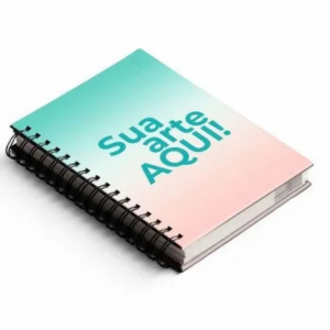 Agenda Personalizada - Tamanho A5  148 x 210 mm (A5) 4x0  A escolha Wire-o | 175 folhas