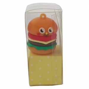 Apontador Hamburguinho Silicone 3 x 7 x 5 cm Colorido   