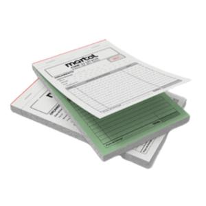 Bloco Autocopiativo0 Papel Auto Copiativo 53g - 2 Vias 15x21cm 1x0 Sem revestimento Bloco com 100 folhas 2 vias + Serrilhamento na 1º via 50 Fls 1º via - Branca | 50 fls 2º via - Verde