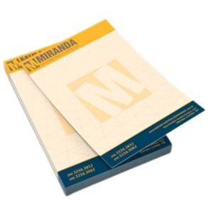 Bloco de Notas Papel Sulfit 75g 21x29,7cm 1x1 Sem revestimento Bloco com 50 Folhas 