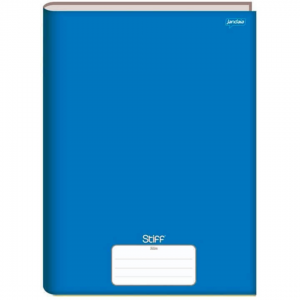 Caderno Brochura 48 Folhas Capa Dura 21 x 28 x 1 cm Azul   48 Folhas