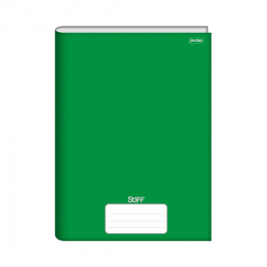 Caderno Brochura 96 Folhas Capa Dura 21 x 28 x 1 cm Verde   96 Folhas