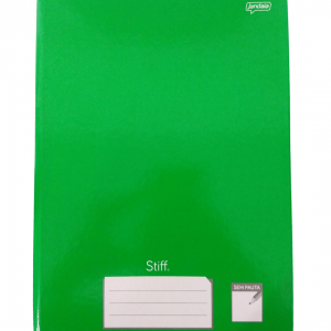Caderno Brochura Sem Pauta Capa Dura 21 x 28 x 1 cm Verde   96 Folhas