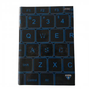 Caderno Brochura Capa Dura 14 x 20 x 1 cm Preto/ Azul   80 Folhas/ A5