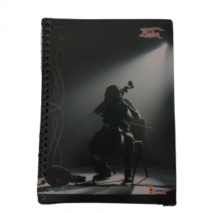 Caderno Espiral De Música Capa Dura 16 x 21 x 12 cm Colorido   64 Folhas/ Pentagrama