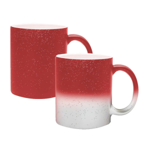 Caneca de Ceramica Mágica Glitter Personalizada - Sua Arte Ceramica 300ML Consulte Cores Disponivéis Sublimação Sua Arte 