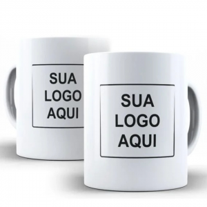Caneca de Ceramica Personalizada - Sua Arte Ceramica 300ML Branca Sublimação Sua Arte 