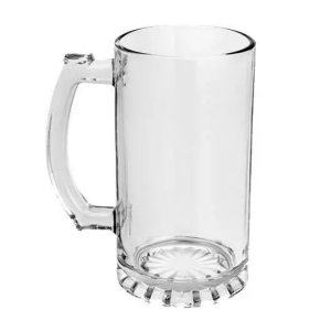Caneca De Chopp De Vidro Personalizada- Sua Arte Vidro 475ml Consulte Cores Disponivéis  Sublimação 