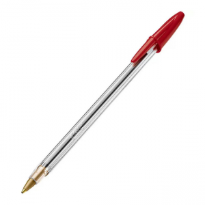 Caneta esferografica Cristal Vermelha - Bic Plástico 1 Unidade Vermelha  Ponta 1,0 mm 