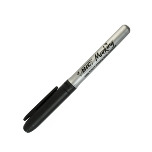 Caneta Permanente Bic Ponta fina Plástico 1 Unidade Preto  Ponta Fina 