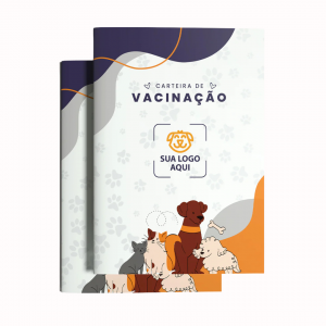 Carteira de Vacinação Pet Offset 180gr A5 ou A6 4x4  Corte reto 