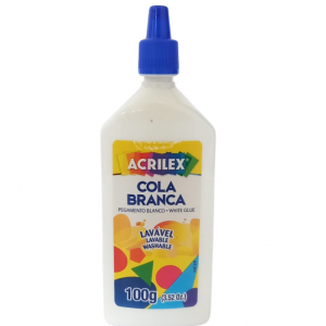 Cola Branca Lavável Cola 6 x 14 x 5 cm Branco   Contém 100 g