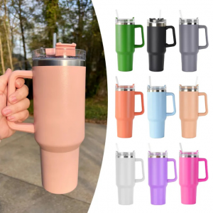 Copo Caneca Termico Com Alça E Canudo Com Gravação A Laser 1200ml Copo com Alça E Canudo 12 x 12,5 cm (arte vertical)   Laser 