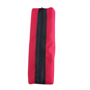 Estojo Básico Tecido 6 x 20 x 3 cm Vermelho   1 Divisória