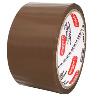 Fita Adesiva Larga Marrom Adesivo 12mm x 10m e 12mm x 30m. Marrom   