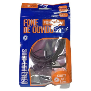 Fone de Ouvido  Com fio e Microfone Sortido Com Borracha Estéreo Alta Qualidade