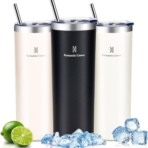 Garrafa Romantic Crow Inox 600 ml    Acompanha 1 Canudo De Aço + Escova Para Limpeza + Borracha Para canudo