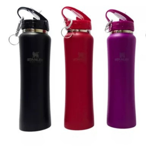 Garrafa Termica Com Bico Retrátil 800ml - Personalizada na gravação a Laser. Termico  Azul Royal  Laser 