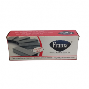 Grampos Frama Arame De Aço 26/6 Prata   Contém 5000 Unidades
