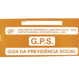Guia De Previdência Social Papel 10 x 9 x 5 cm Branco   