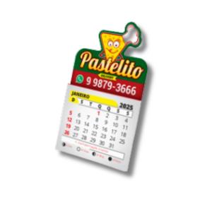 Imã Com Calendário Imã Com Calendário 4x5cm 4x0 UV Total Frente Faca Personalizado 