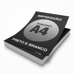 Impressão e Xerox - Sulfite 75 Gr - Preto e Branco - A4 Papel Sulfit 75g A4 Preto e Branco Sem revestimento Sem acabamento 