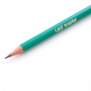 Lápis evolution Com Borracha HB - Bic Madeira 1 Unidade Preto  Corpo Hexagonal 
