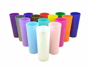 Copo Long Drink Personalizado Plástico 300 ML Colorido   