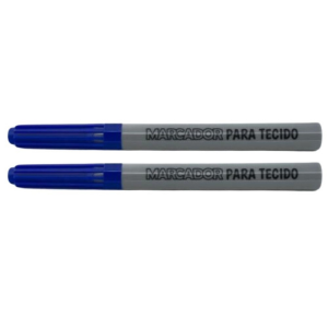 Marcador Para Tecido Plástico 1 Unidade Azul   