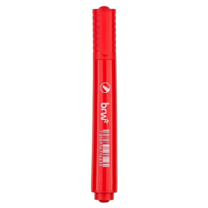 Marcador Permanente Brw Plástico 1 Unidade Vermelho   