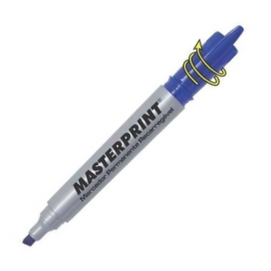 Marcador Permanente Recarregável MasterPrint Plástico 1 Unidade Azul   