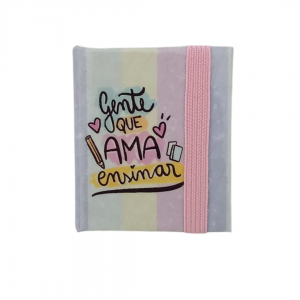 Mini Porta Bloco De Notas Cut+Cut MDF 5 x 5 x 5 cm Colorido   Contém 100 Folhas