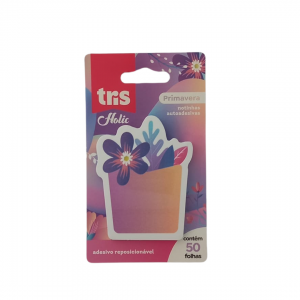 Notinhas Autoadesivas Papel 7 x 11 x 5 cm Roxo   Contém 50 Folhas