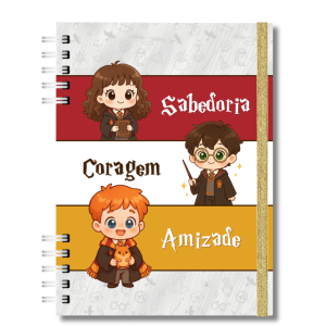 Planner Diário 2026 - Personalizado – Coleção Bruxinhos - Tamanho A5 Capa dura 148 x 210 mm (A5) 4x0  A escolha Wire-o | 190 folhas