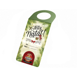 Tag Para Garrafa Couchê 300g 5,5x9,6cm 4x0 Verniz UV Total Frente  